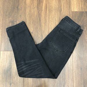 Shein High Rise Jeans Women's Size W27xL27 Black Dark Wash Distressed 5-Pocket